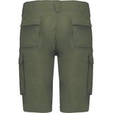 Kariban - K756 - Damesbermuda - Light khaki - 100% Katoen - Diverse Zakken