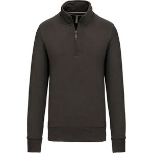 Kariban Sweater met ritshals K487 - Dark Grey - XS