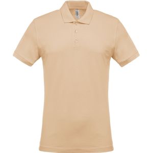 Kariban Piqué-herenpolo korte mouwen K254 - Light Sand - XXL