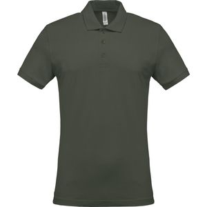 Kariban Piqué-herenpolo korte mouwen K254 - Dark Khaki - M