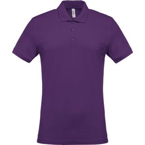 Kariban Piqué-herenpolo korte mouwen K254 - purple - 3XL
