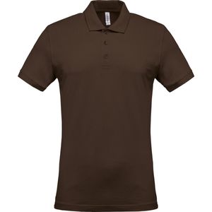 Kariban Piqué-herenpolo korte mouwen K254 - Chocolate - XXL