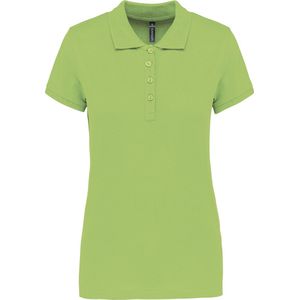 Kariban Piqué-damespolo korte mouwen K255 - Lime - L