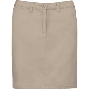 Kariban - Dames Chino Rok - Perzikhuid - Premium Collectie - 97% Katoen - 3% Elastaan