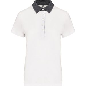 Kariban - Damespolo - Jersey - 100% Katoen - Elegante Overhemdkraag