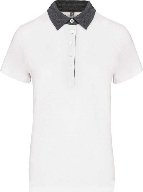 Kariban - Damespolo - Jersey - 100% Katoen - Elegante Overhemdkraag