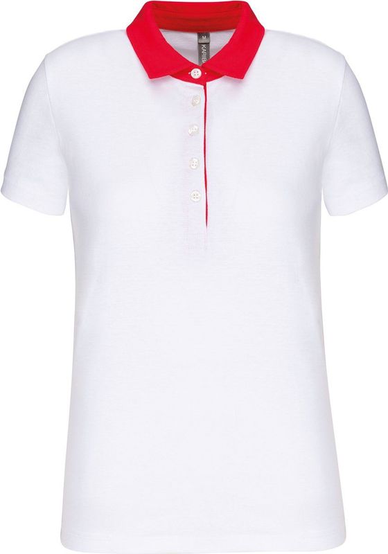 Kariban - Damespolo - Jersey - 100% Katoen - Elegante Overhemdkraag