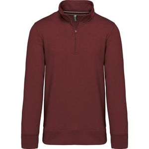 Kariban Sweater met ritshals K487 - Wine