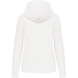 Kariban - K4031 - Damessweater - White - Ecologisch met Capuchon en Ritssluiting