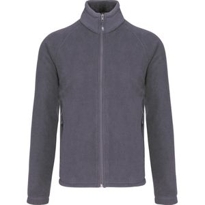 Kariban Microfleece met rits en raglanmouwen heren K917 - Convoy Grey - M