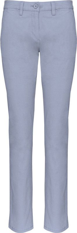 Kariban - Dames Chino Broek - Katoen - Licht Elastisch - Enzymatisch Gewassen