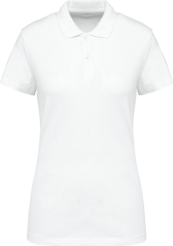 Kariban - Premium Supima® - Damespolo - White - Korte Mouwen