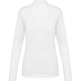 Kariban - Premium Supima® - Damespolo - White - Lange Mouwen