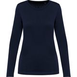 Kariban - Premium Supima® - Dames-T-shirt - Deep Navy - Lange Mouwen