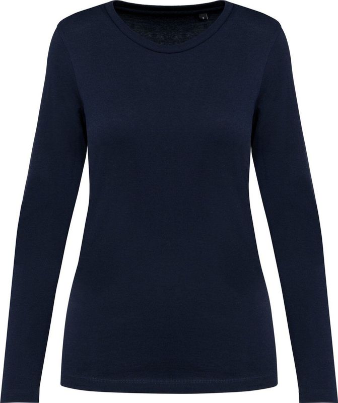 Kariban - Premium Supima® - Dames-T-shirt - Deep Navy - Lange Mouwen