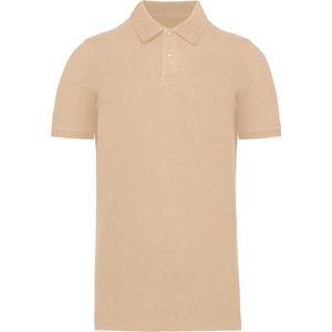 Kariban Piqué-herenpolo Bio180 K2025 - Light Sand - S