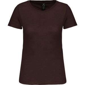 Kariban Dames-t-shirt BIO150IC ronde hals K3026IC - Chocolate
