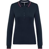 Kariban - K281 - Dames Polo - Navy - Lange Mouwen