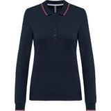 Kariban - K281 - Dames Polo - Navy - Lange Mouwen