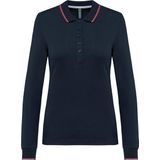 Kariban - K281 - Dames Polo - Navy - Lange Mouwen