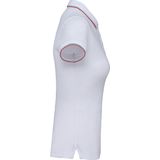 Kariban - Damespolo K251 - Korte Mouwen - Wit - Rood - Groen