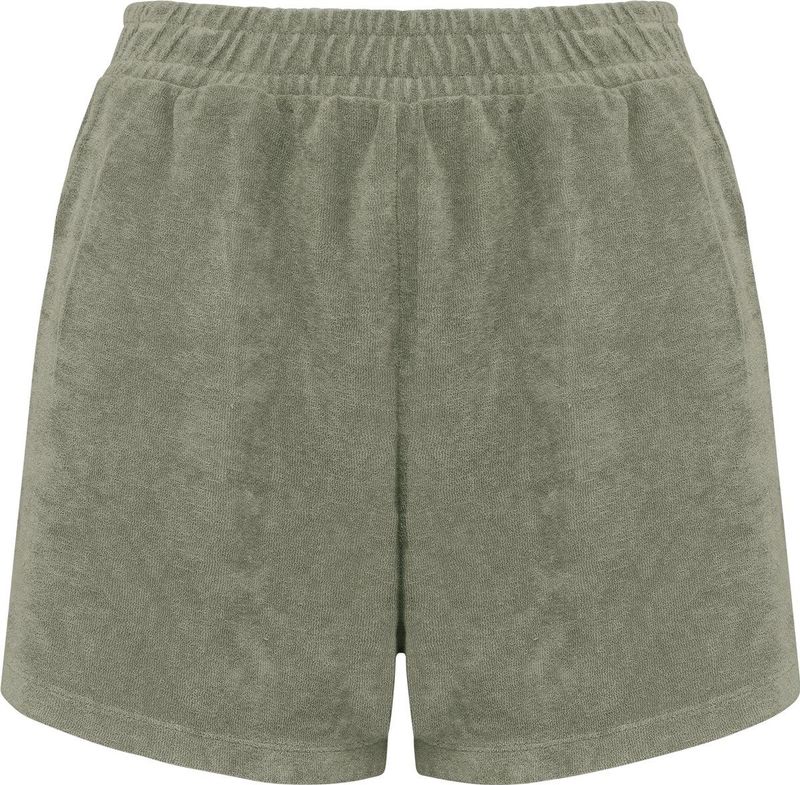 Native Spirit - Ecologische Badstof Damesshort - Almond Green - NS728