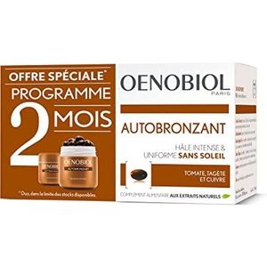 Oenobiol Zelfbruinende lichtgevende uniforme kleur zonder zon, set van 2 dozen