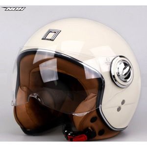 NOX - Idol - Scooterhelm - Crème - Met Kort Vizier - ECE 22 06