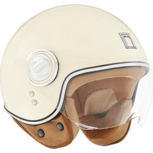 NOX - Idol - Scooterhelm - Crème - Met Kort Vizier - ECE 22 06
