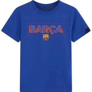 FC Barcelona T-shirt Barça - KIDS - 4 jaar (104) - blauw - officieel FC Barcelona product - 100% katoen