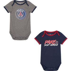 PSG - Romper 2-pack - Rompertjes - Blauw/Rood - Met Clublogo