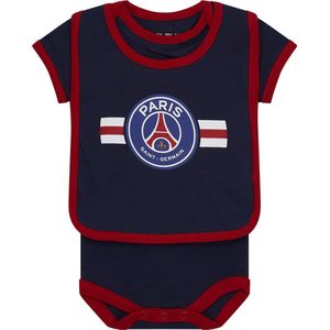 PSG Romper + Slabber Set - Rood - Katoen