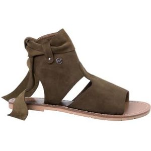 CHATTAWAK Dames 5VIOLETTEKAKI37 sandalen met hak, kaki, 37 EU, kaki, 37 EU, Khaki (stad)