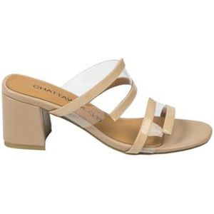 CHATTAWAK Dames 7LUPINBEIGE36 sandalen, beige, 37 EU, beige, 37 EU, Beige