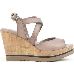 CHATTAWAK Dames 9HELOISATAUPE37 sandalen met hak, taupe, 37 EU, Taupe, 37 EU