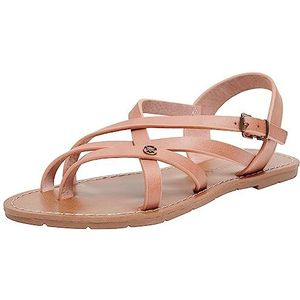 CHATTAWAK Dames 9MARGOTROSE39 platte sandalen, roze, 39 EU, Roze, 39 EU