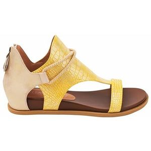 CHATTAWAK Dames 11JOYJAUNE36 sandalen met hak, geel, 36 EU, geel, 36 EU, Geel.