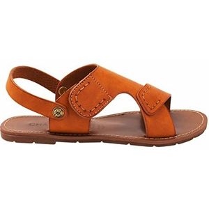 CHATTAWAK Dames 11JUNECAMEL40 platte sandalen, camel, 40 EU, camel, 40 EU, Kameel.