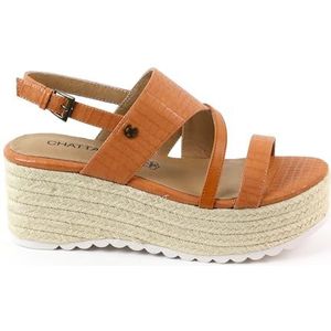 CHATTAWAK Dames 13BRITSORANGE40 sandalen met hak, oranje, 40 EU, Oranje, 40 EU