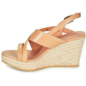 CHATTAWAK Dames 13LIVTAUPE36 sandalen met hak, taupe, 36 EU, Taupe, 36 EU