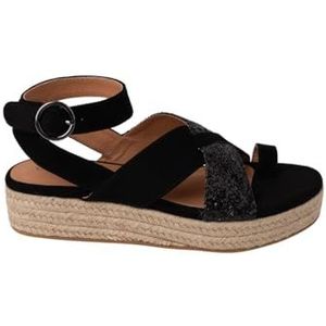 CHATTAWAK Dames 15CIUDADNOIR38 sandalen met hak, zwart, 38 EU, Zwart, 38 EU