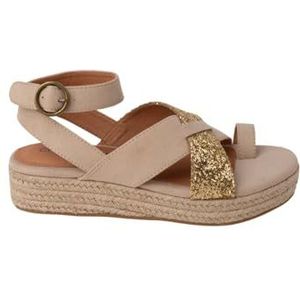 CHATTAWAK Dames 15CIUDADTAUPE38 sandalen met hak, taupe, 38 EU, Taupe, 38 EU