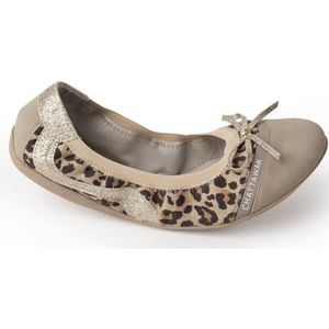 CHATTAWAK 15PUERTOLEOPARD36 Ballerines pour femme Beige Taille 36 EU, beige, 36 EU