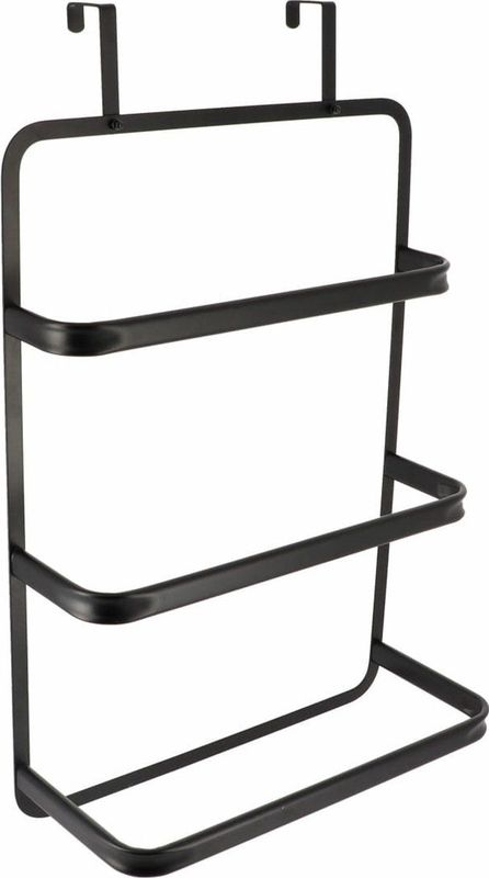 Tendance - Handdoekrek - Zwart - Gietijzer - 3 Stangen