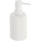 Tendance Zeeppompje 101 series - wit - geribbeld - PS - D7 x H17 cm - 230 ml - badkamer
