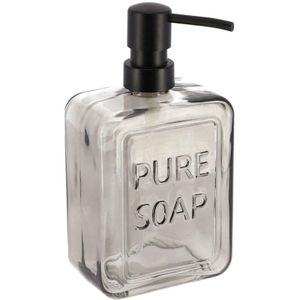 Zeeppompje - glas - tint zwart - pure soap - vrijstaand