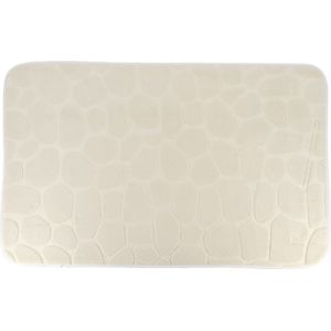 Tendance Badmat mat Pebble - Memory Foam - creme wit - 50 x 80 cm