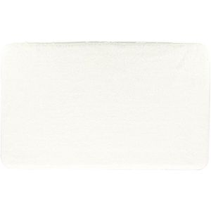 tendance Badmat Aquarius - microfiber - hoogpolig - wit - 45 x 75 cm - badkamer - antislip
