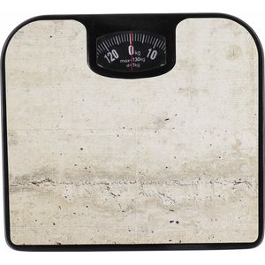 Tendance - Personenweegschaal - Beton Look - Kunststof - Analoge Weegschaal
