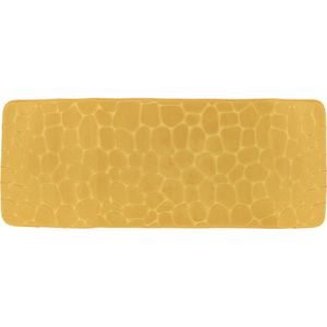 Tendance Badmat Pebble - Memory Foam - extra lang - okergeel - 45 x 120 cm - antislip - Badmatjes